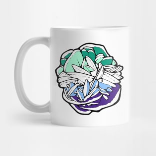 Gay Pride Flag Desert Rose Mineral Mineralogy Geology Mug